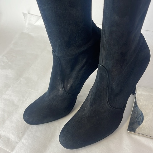 Stuart Weitzman tall shaft Boots- blk suede. excellent quality! - Picture 8 of 15